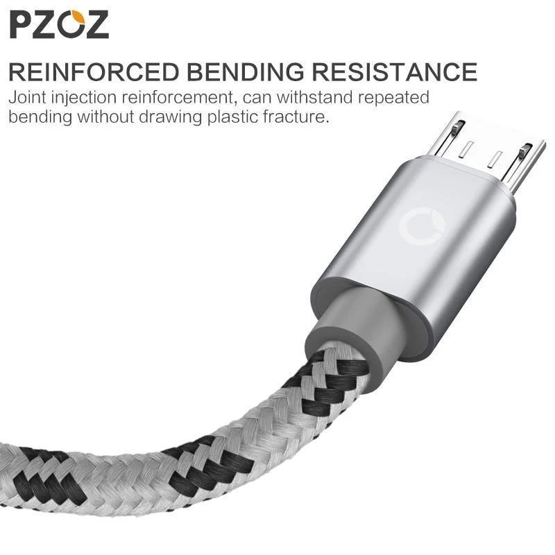 PZOZ Micro USB-Kabel Schnelllade-Telefonladegerät-Adapter Datenkabel für Samsung Xiaomi Huawei MEIZU SONY Android Charge MicroUSB