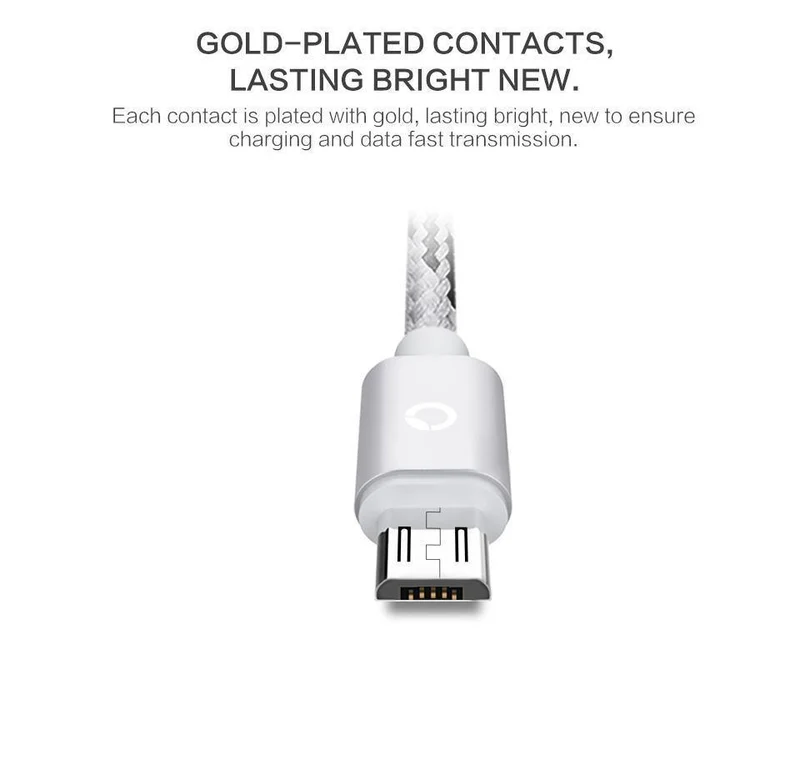 PZOZ Micro USB-Kabel Schnelllade-Telefonladegerät-Adapter Datenkabel für Samsung Xiaomi Huawei MEIZU SONY Android Charge MicroUSB
