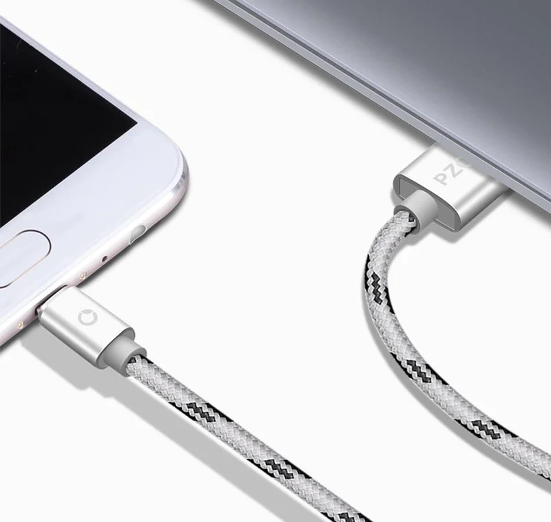 PZOZ Micro USB-Kabel Schnelllade-Telefonladegerät-Adapter Datenkabel für Samsung Xiaomi Huawei MEIZU SONY Android Charge MicroUSB