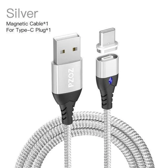 PZOZ USB C Magnetkabel 5A Superschnelles Laden Telefon Typ-C Magnet-Ladeadapter für Samsung Galaxy S9 Huawei Xiaomi A2 lite