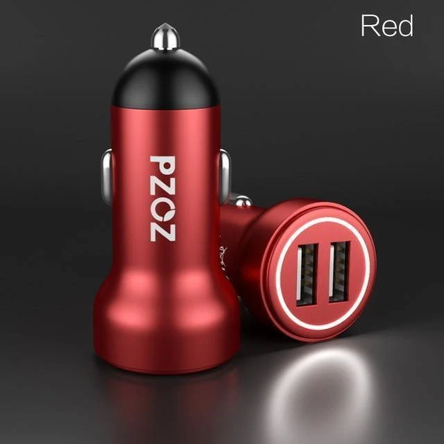 PZOZ Autoladegerät Dual USB 4.8A Lade-Handyadapter für iPhone 7 6 Samsung Xiaomi Micro Mini Dash Autoladegerät Universal