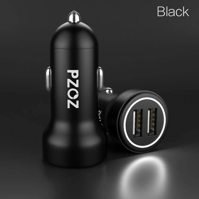 PZOZ Autoladegerät Dual USB 4.8A Lade-Handyadapter für iPhone 7 6 Samsung Xiaomi Micro Mini Dash Autoladegerät Universal