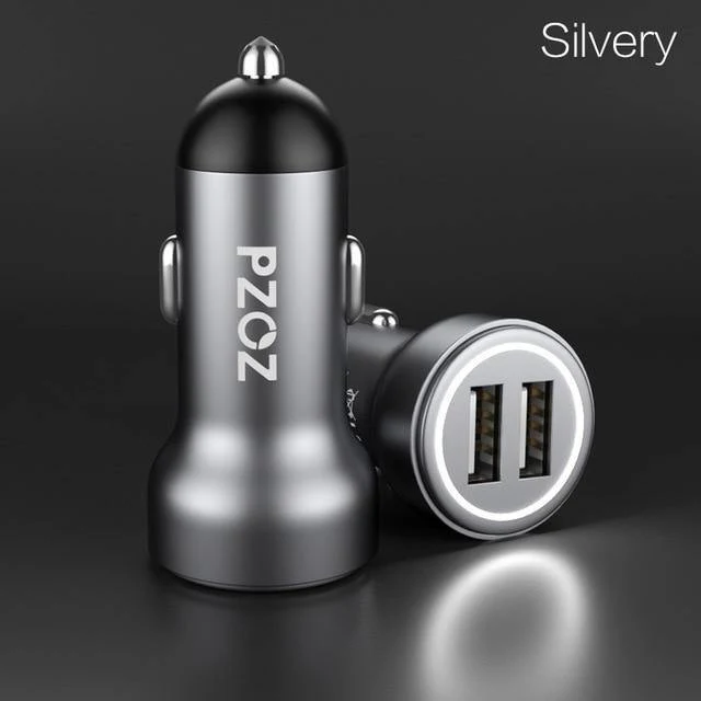 PZOZ Autoladegerät Dual USB 4.8A Lade-Handyadapter für iPhone 7 6 Samsung Xiaomi Micro Mini Dash Autoladegerät Universal