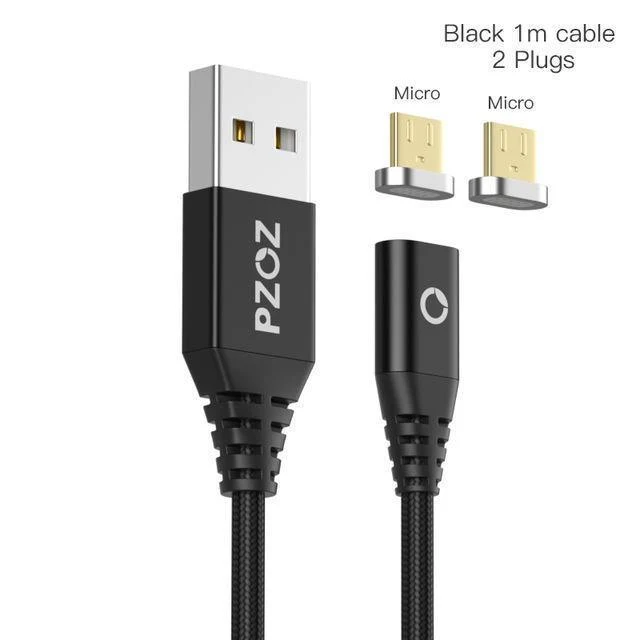 PZOZ Magnetkabel Typ C Micro USB C Adapter für iPhone 8 Samsung MicroUSB Typ C Ladegerät Telefon USB Magnetkabel Schnellladung