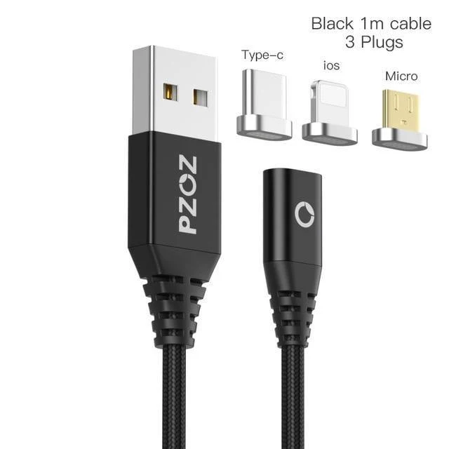 PZOZ Magnetkabel Typ C Micro USB C Adapter für iPhone 8 Samsung MicroUSB Typ C Ladegerät Telefon USB Magnetkabel Schnellladung