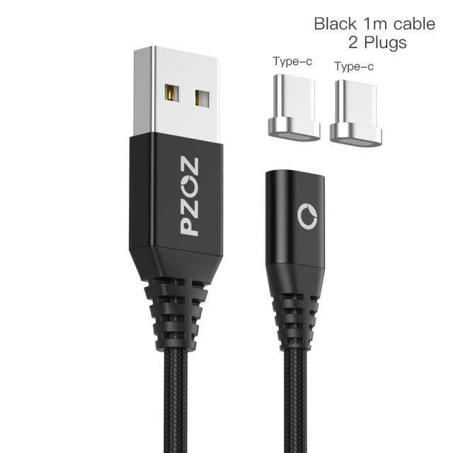 PZOZ Magnetkabel Typ C Micro USB C Adapter für iPhone 8 Samsung MicroUSB Typ C Ladegerät Telefon USB Magnetkabel Schnellladung