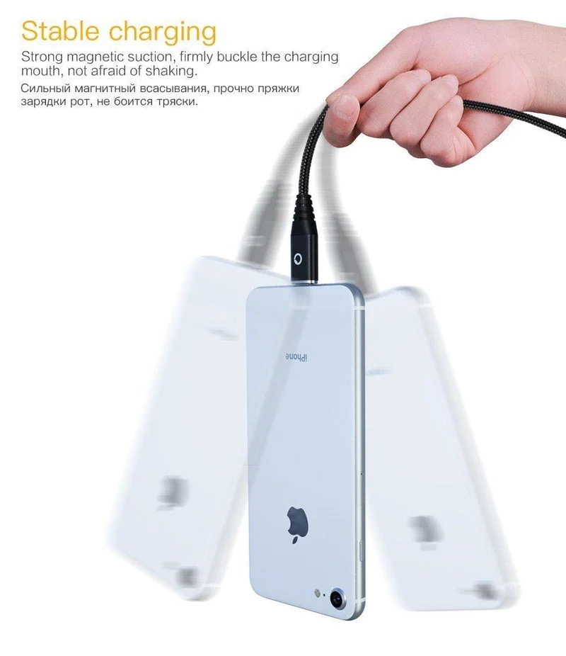 PZOZ Magnetkabel Typ C Micro USB C Adapter für iPhone 8 Samsung MicroUSB Typ C Ladegerät Telefon USB Magnetkabel Schnellladung