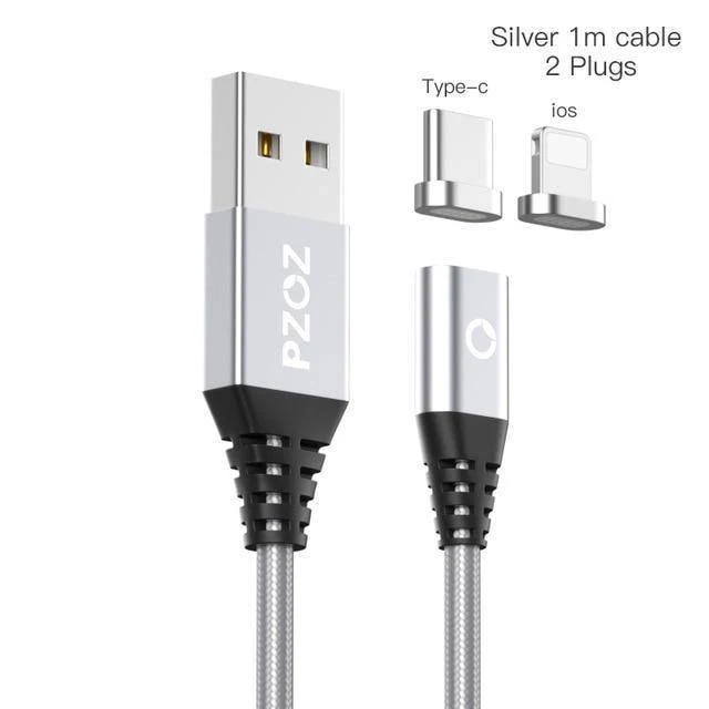 PZOZ Magnetkabel Typ C Micro USB C Adapter für iPhone 8 Samsung MicroUSB Typ C Ladegerät Telefon USB Magnetkabel Schnellladung