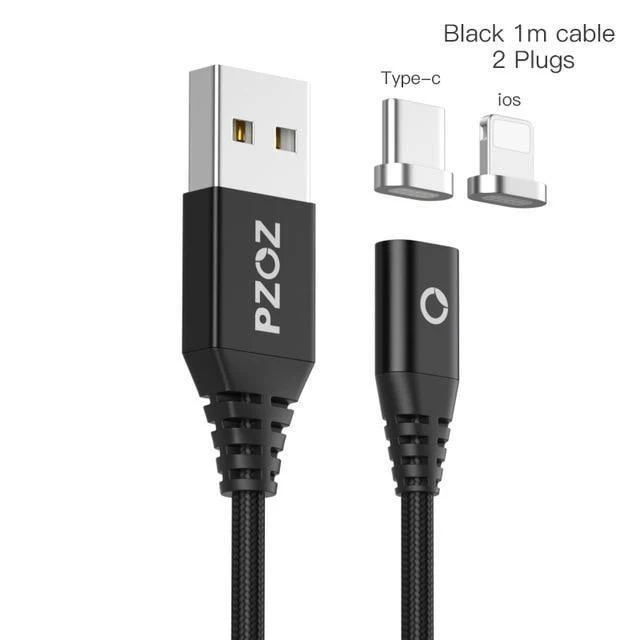 PZOZ Magnetkabel Typ C Micro USB C Adapter für iPhone 8 Samsung MicroUSB Typ C Ladegerät Telefon USB Magnetkabel Schnellladung