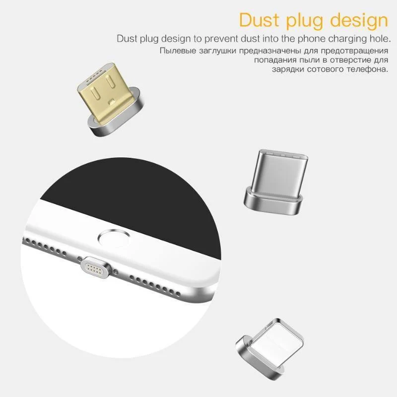 PZOZ Magnetkabel Typ C Micro USB C Adapter für iPhone 8 Samsung MicroUSB Typ C Ladegerät Telefon USB Magnetkabel Schnellladung