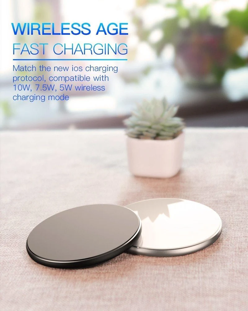 PZOZ 7.5 W QI Wireless-Ladeadapter Telefon USB-Schnellladepad für iPhone X 8 Plus Samsung S9 S8 S7 Note 8 Xiaomi Mi Mix 2s