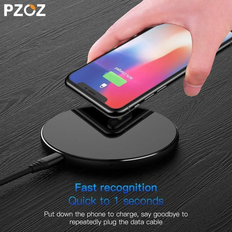 PZOZ 7.5 W QI Wireless-Ladeadapter Telefon USB-Schnellladepad für iPhone X 8 Plus Samsung S9 S8 S7 Note 8 Xiaomi Mi Mix 2s