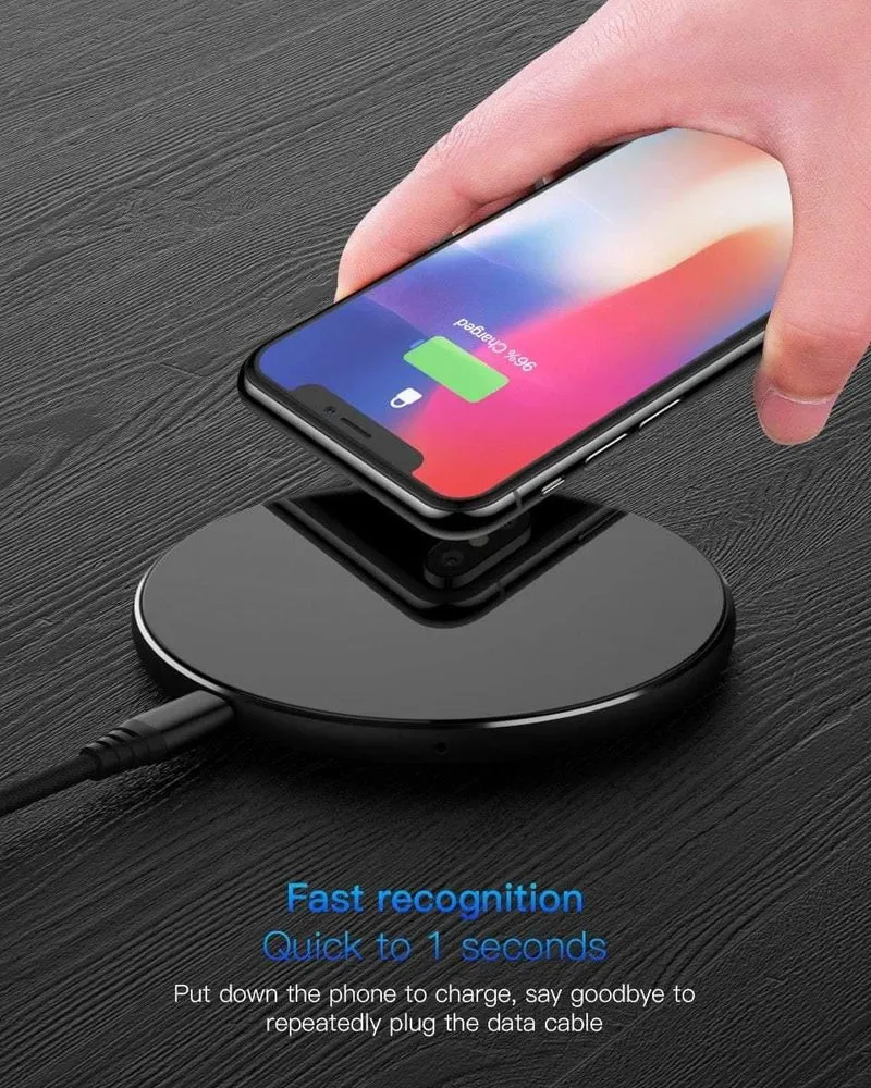 PZOZ 7.5 W QI Wireless-Ladeadapter Telefon USB-Schnellladepad für iPhone X 8 Plus Samsung S9 S8 S7 Note 8 Xiaomi Mi Mix 2s