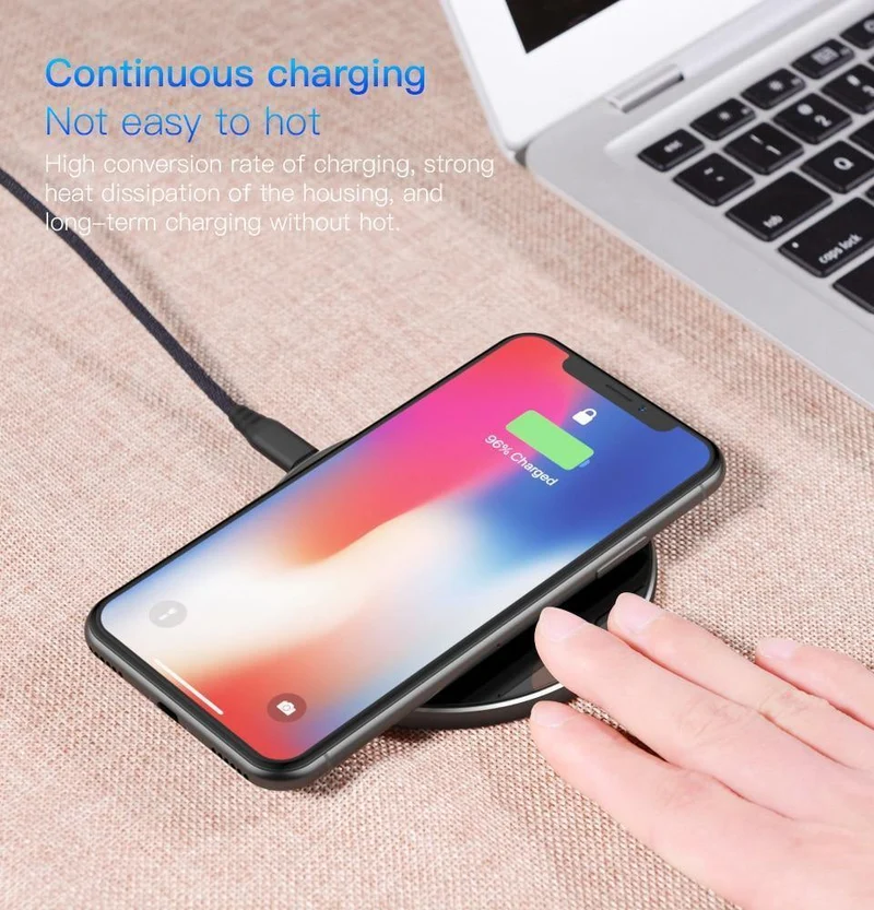 PZOZ 7.5 W QI Wireless-Ladeadapter Telefon USB-Schnellladepad für iPhone X 8 Plus Samsung S9 S8 S7 Note 8 Xiaomi Mi Mix 2s