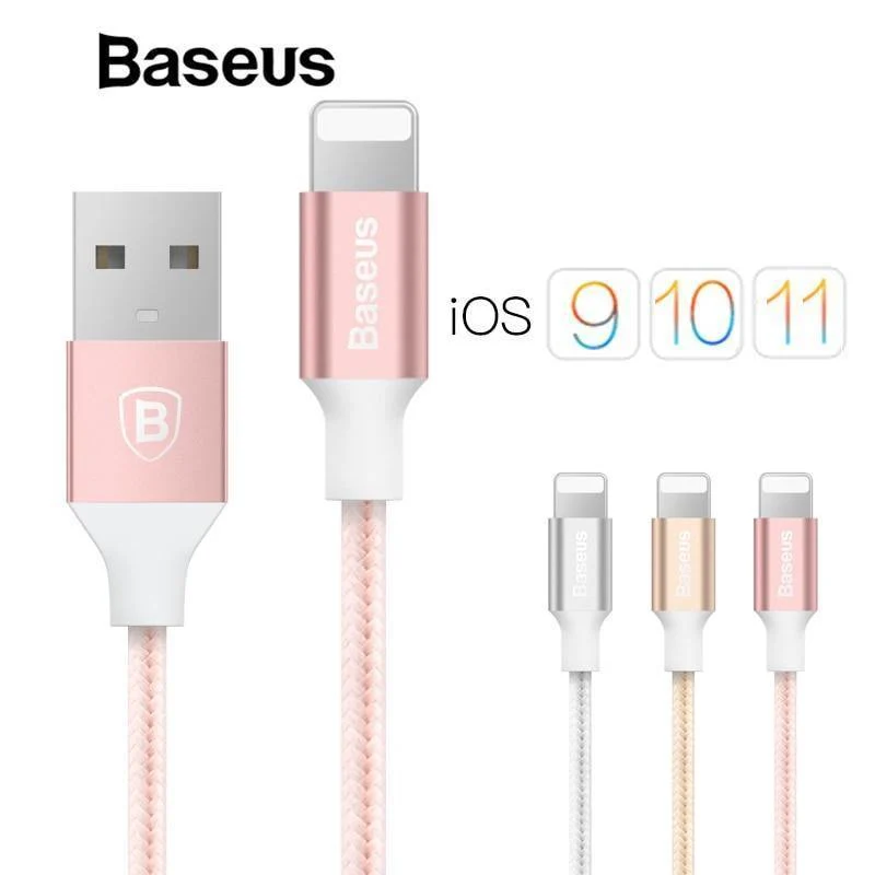 Baseus USB-Kabel für iPhone X 8 5 5s 6s 6 7 Handy 2A Schnellladekabel Datensynchronisationskabel Kabel für IOS 8 9 10 11