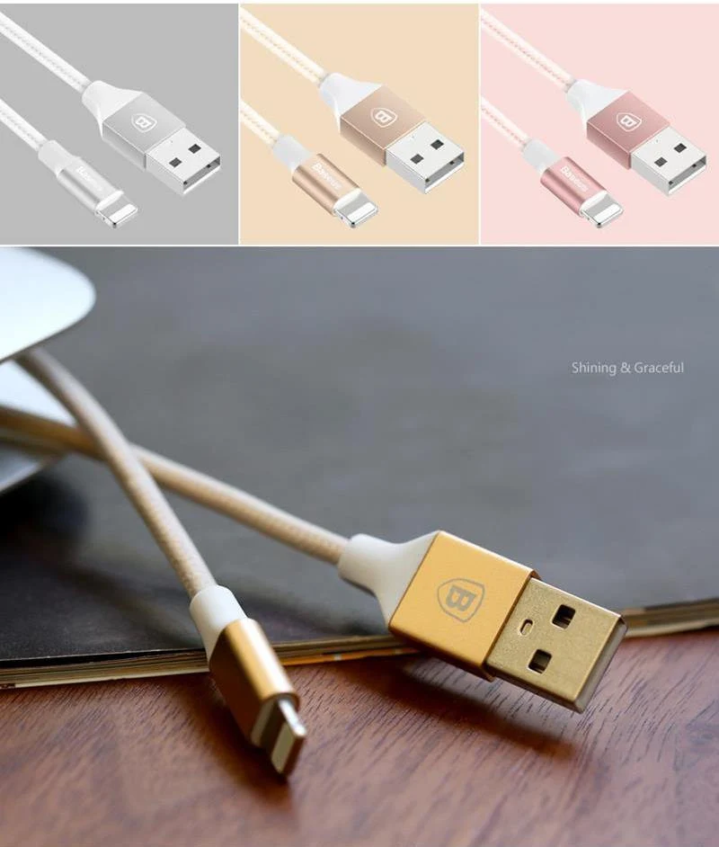 Baseus USB-Kabel für iPhone X 8 5 5s 6s 6 7 Handy 2A Schnellladekabel Datensynchronisationskabel Kabel für IOS 8 9 10 11