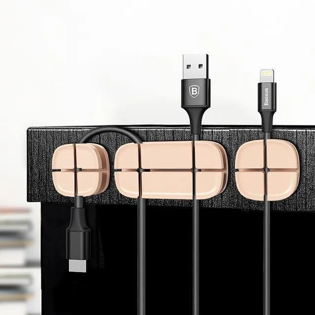 Baseus Handy-Kabel-Clip für Auto-Desktop, ordentlicher Ladegerät-Kabel-Organizer für Datenkabel, digitaler Draht-Ladekabel-Wickler