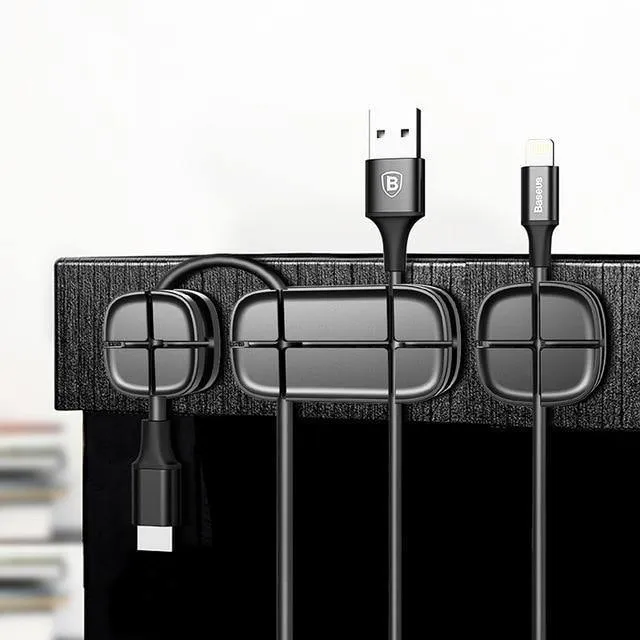 Baseus Handy-Kabel-Clip für Auto-Desktop, ordentlicher Ladegerät-Kabel-Organizer für Datenkabel, digitaler Draht-Ladekabel-Wickler
