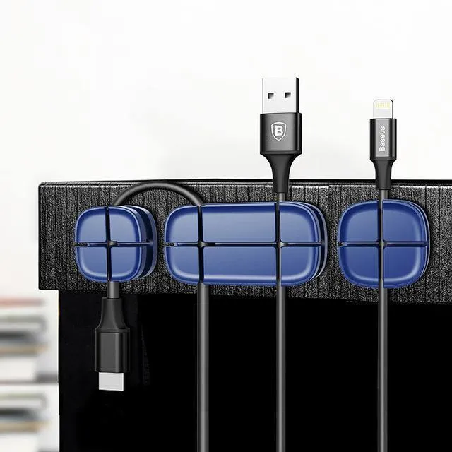 Baseus Handy-Kabel-Clip für Auto-Desktop, ordentlicher Ladegerät-Kabel-Organizer für Datenkabel, digitaler Draht-Ladekabel-Wickler