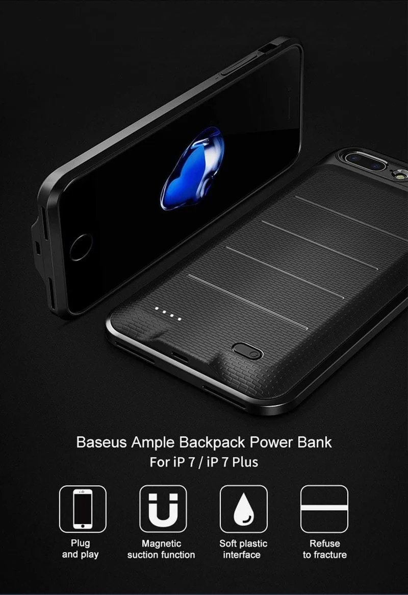 Baseus Batteriefach für iPhone 6 6s 6 Plus 3600mAh Akku Power Bank Case für iPhone 6s Plus Ladegerät Case Telefon Powerbank Cases