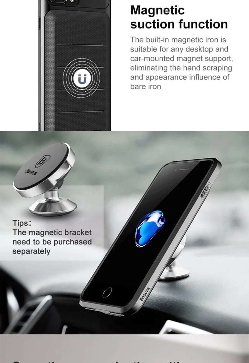 Baseus Batteriefach für iPhone 6 6s 6 Plus 3600mAh Akku Power Bank Case für iPhone 6s Plus Ladegerät Case Telefon Powerbank Cases