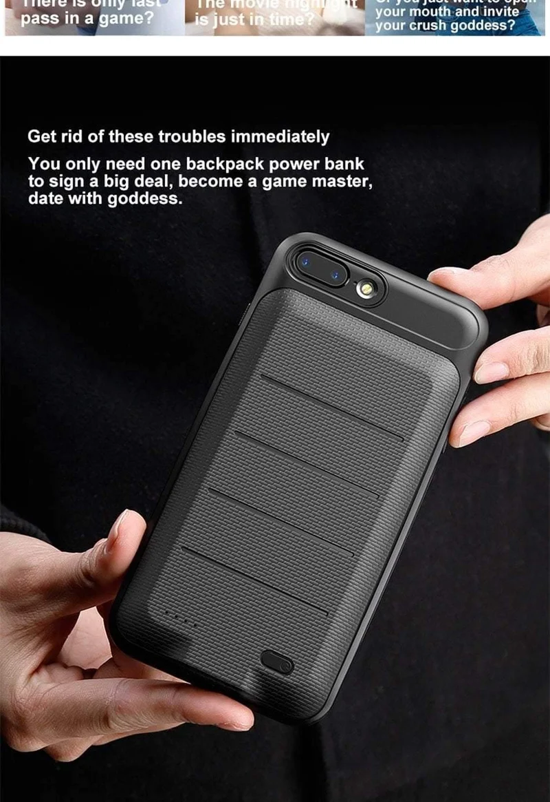 Baseus Batteriefach für iPhone 6 6s 6 Plus 3600mAh Akku Power Bank Case für iPhone 6s Plus Ladegerät Case Telefon Powerbank Cases