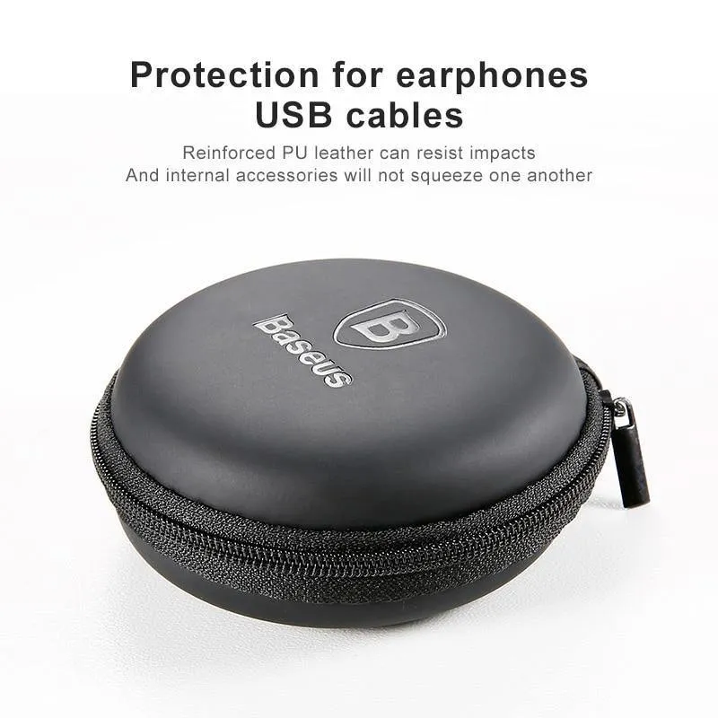 Baseus Tragbares Handy-Zubehör, Aufbewahrungspaket, Mini-Hülle für USB-Kabel, Harttasche, Kopfhörer-Box für Ladegerät, SD-TF-Karten