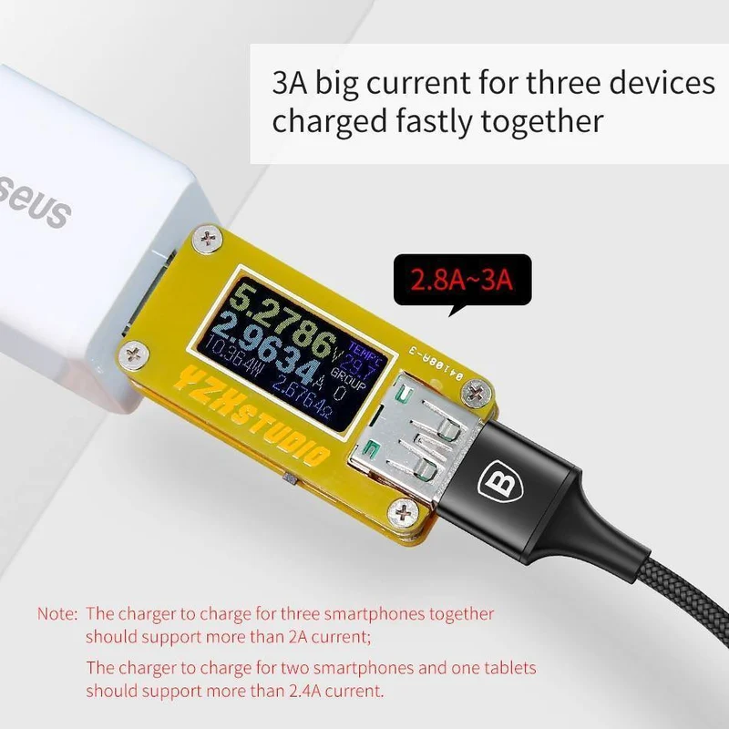Baseus 2 in 1 USB Kabel, ladekabel Für iPhone X USB Ladegerät Kabel Für Xiaomi Redmi 4X Hinweis 4X Handy Micro USB Kabel