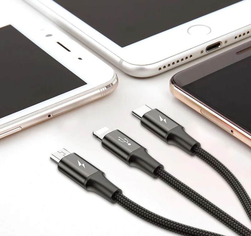 Baseus 2 in 1 USB Kabel, ladekabel Für iPhone X USB Ladegerät Kabel Für Xiaomi Redmi 4X Hinweis 4X Handy Micro USB Kabel