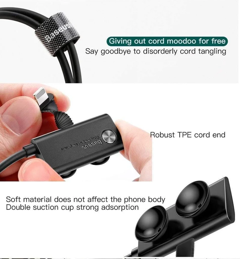 Baseus USB-Ladekabel für iPhone 6 6s 7 8 X Handy-Spielkabel 8Pin-Schnellladekabel für iPhone 5S 5 Handykabel
