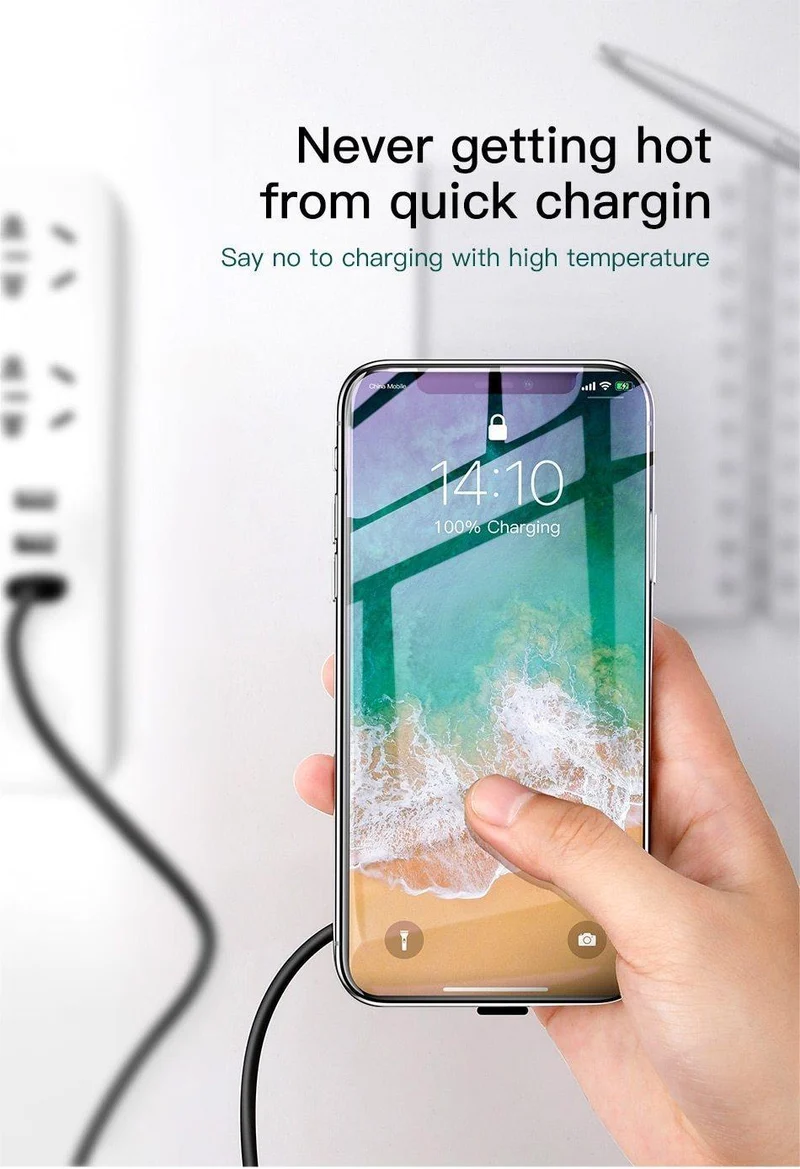 Baseus USB-Ladekabel für iPhone 6 6s 7 8 X Handy-Spielkabel 8Pin-Schnellladekabel für iPhone 5S 5 Handykabel