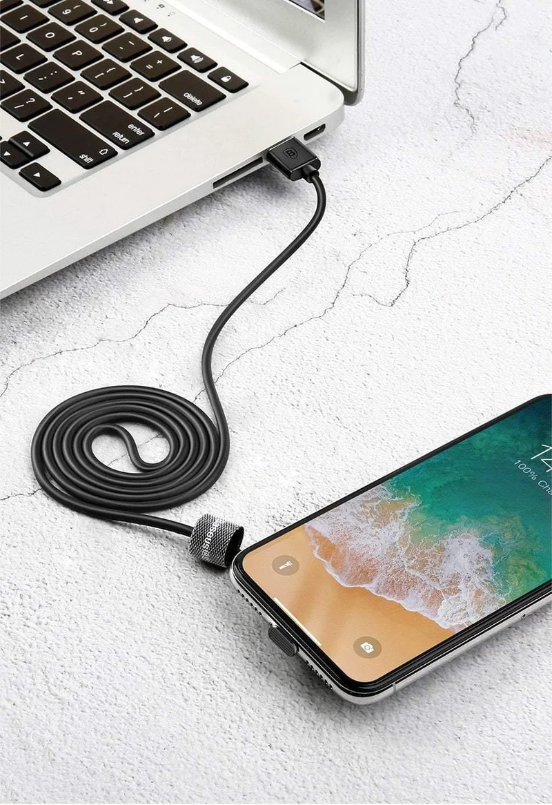 Baseus USB-Ladekabel für iPhone 6 6s 7 8 X Handy-Spielkabel 8Pin-Schnellladekabel für iPhone 5S 5 Handykabel