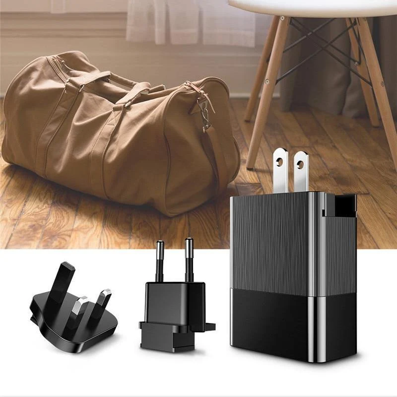 Baseus 3 Port USB Ladegerät 3in1 Triple EU US UK Stecker 2.4 A Reise Wand Ladegerät Adapter für iPhone Samsung Xiaomi Telefon USB Ladegerät