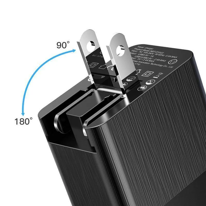 Baseus 3 Port USB Ladegerät 3in1 Triple EU US UK Stecker 2.4 A Reise Wand Ladegerät Adapter für iPhone Samsung Xiaomi Telefon USB Ladegerät
