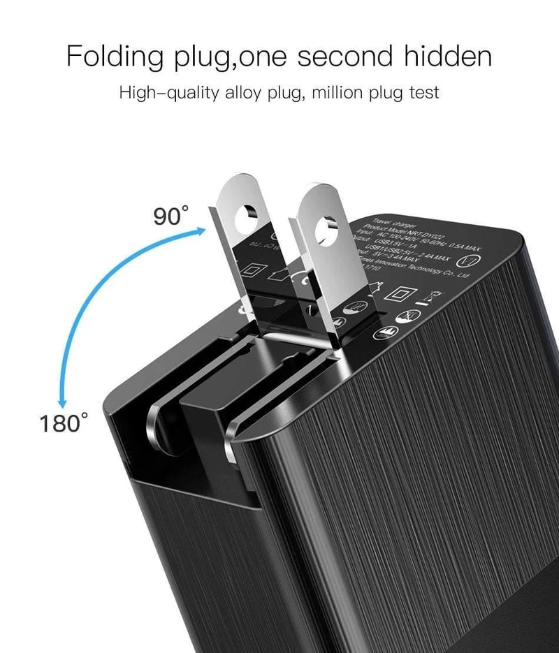 Baseus 3 Port USB Ladegerät 3in1 Triple EU US UK Stecker 2.4 A Reise Wand Ladegerät Adapter für iPhone Samsung Xiaomi Telefon USB Ladegerät