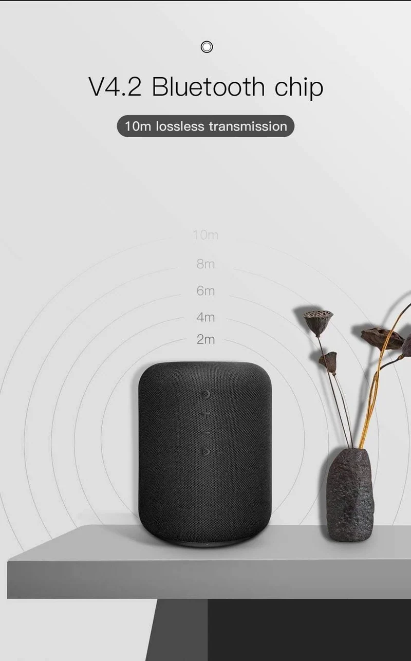Baseus Tragbarer Bluetooth-Lautsprecher mit kabellosem Qi-Ladegerät, schnelles kabelloses Telefonladegerät, Lautsprecher für iPhone X, Samsung Xiaomi