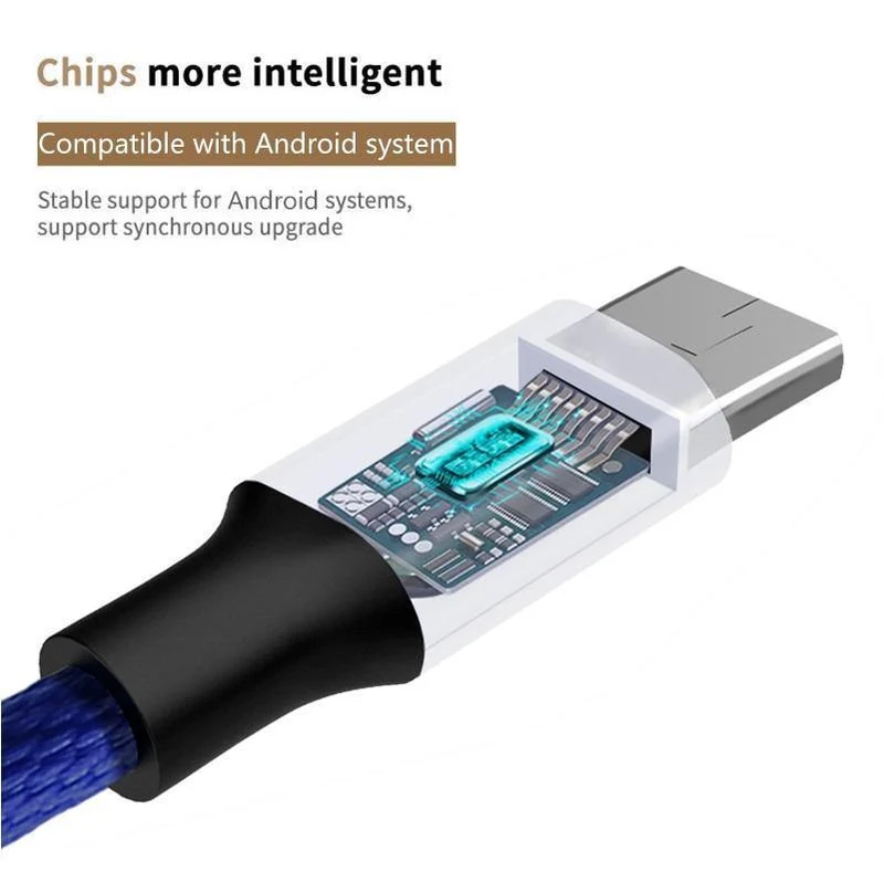 2 teile/los, Baseus Micro USB Kabel 2A Schnelle Daten Sync Lade Microusb Ladegerät Für Samsung Xiaomi HTC Android Handy Kabel