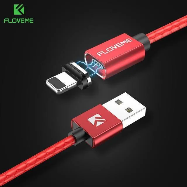 FLOVEME 3A Magnetkabel Micro USB Typ C Kabel für iPhone 1M Schnellladekabel USB C Telefon Magnet Ladegerät für Samsung Xiaomi Cabo