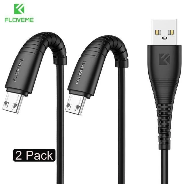 FLOVEME Micro-USB-Kabel 5 V 2.4 A Ladedaten-Schnellladekabel für Samsung Xiaomi Telefonladegerät Kabel Micro-USB-Kabel Flachdraht
