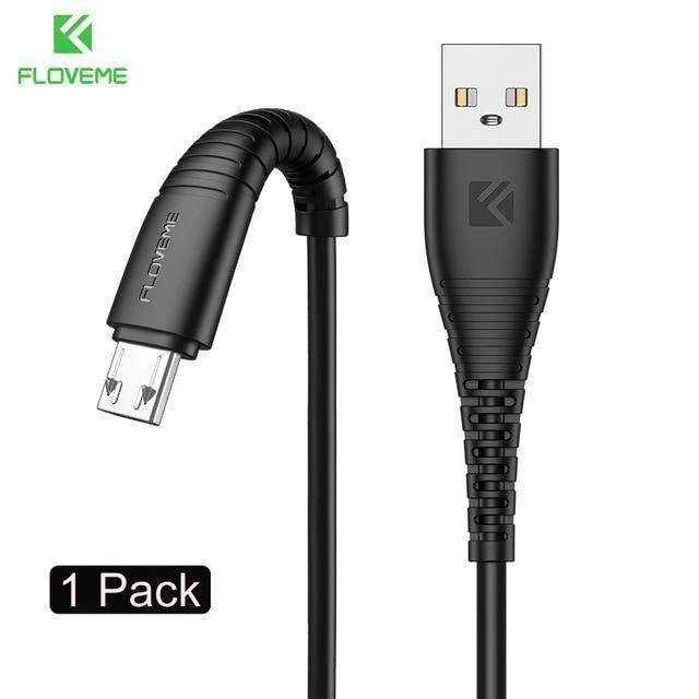 FLOVEME Micro-USB-Kabel 5 V 2.4 A Ladedaten-Schnellladekabel für Samsung Xiaomi Telefonladegerät Kabel Micro-USB-Kabel Flachdraht