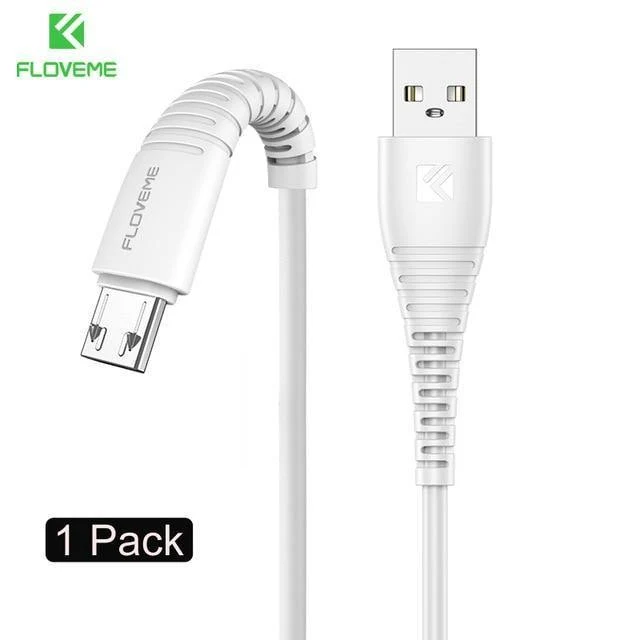 FLOVEME Micro-USB-Kabel 5 V 2.4 A Ladedaten-Schnellladekabel für Samsung Xiaomi Telefonladegerät Kabel Micro-USB-Kabel Flachdraht