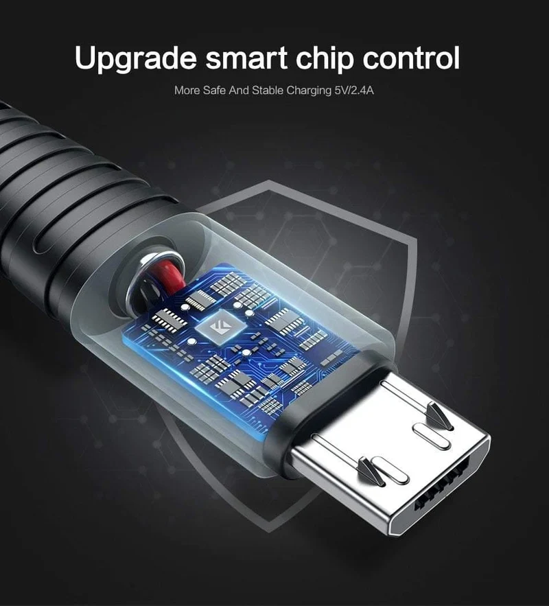 FLOVEME Micro-USB-Kabel 5 V 2.4 A Ladedaten-Schnellladekabel für Samsung Xiaomi Telefonladegerät Kabel Micro-USB-Kabel Flachdraht