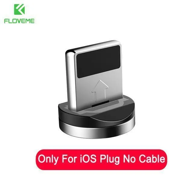 FLOVEME LED Magnetkabel Für Lightning Micro USB Typ C Telefonkabel Für iPhone X Xr Xs Max 1m 2m 2A Schnelllademagnet Ladegerät