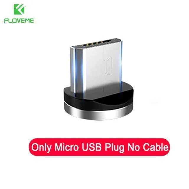 FLOVEME LED Magnetkabel Für Lightning Micro USB Typ C Telefonkabel Für iPhone X Xr Xs Max 1m 2m 2A Schnelllademagnet Ladegerät
