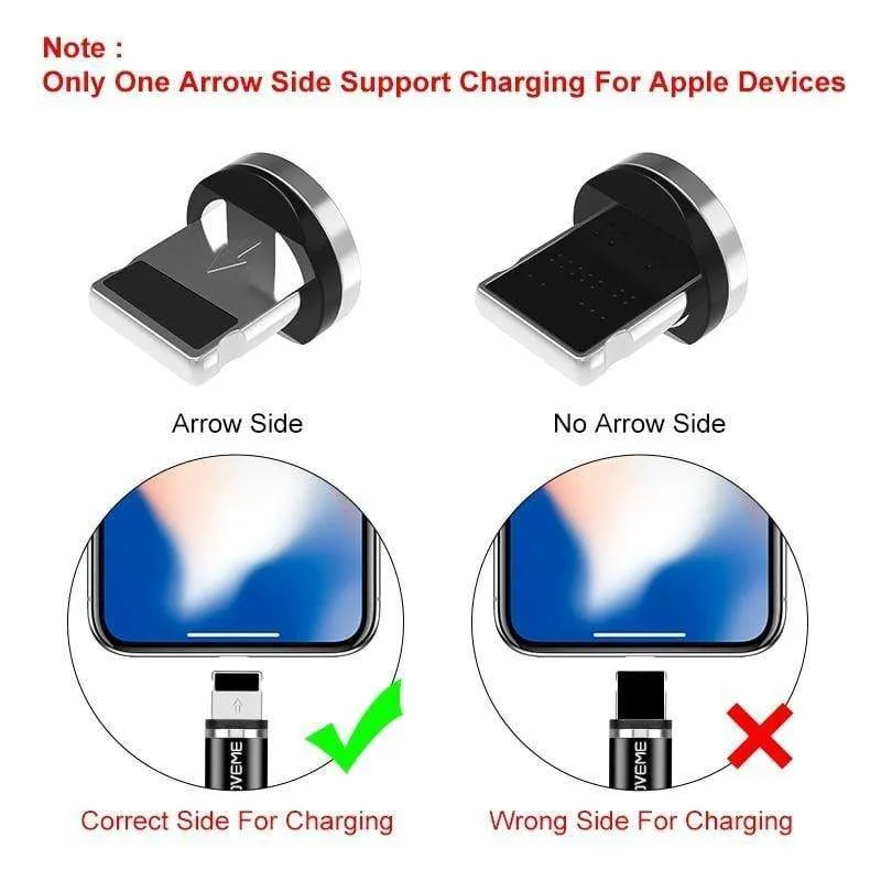 FLOVEME LED Magnetkabel Für Lightning Micro USB Typ C Telefonkabel Für iPhone X Xr Xs Max 1m 2m 2A Schnelllademagnet Ladegerät