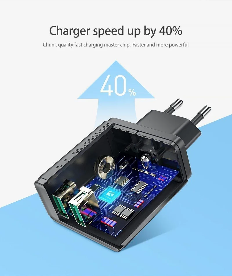 FLOVEME Dual USB Ladegerät für iPhone X 7 8 iPad 5V 2.4A Schnelle Lade Wand Telefon Ladegerät für Xiaomi Huawei Mate 20 Pro EU Adapter