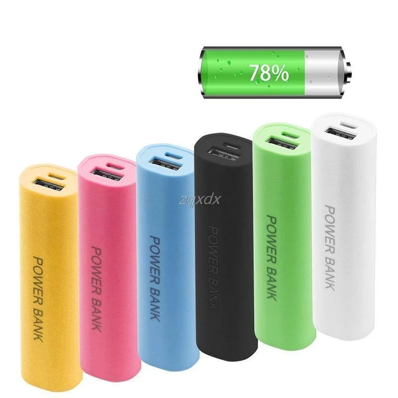 Tragbare DIY USB Bewegliche Energienbank Ladegerät Pack Box Batterie Fall Für 1 x 18650 Z17 Drop ship