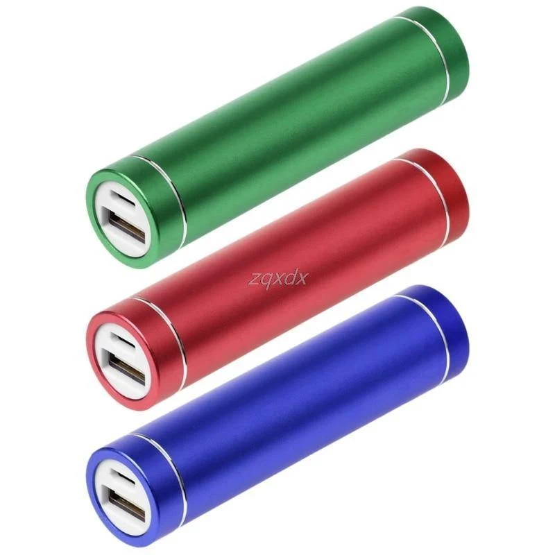 Metall USB 5V Energienbank Fall Kit 1X 18650 Batterie DIY Box Ladegerät Für Handy Z15 Drop Ship