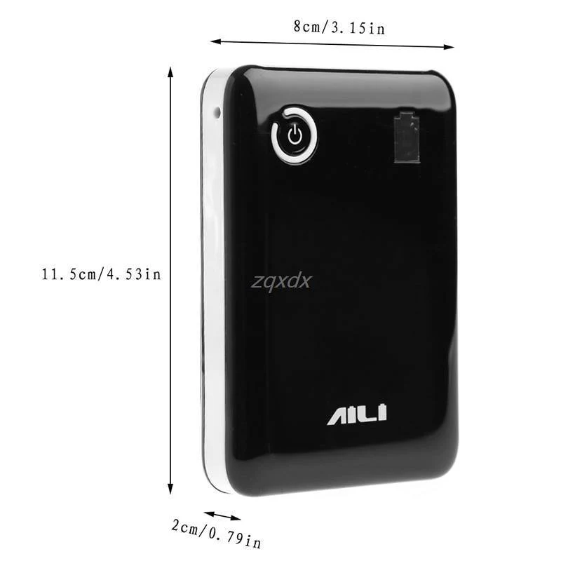 Tragbare Verstellbare 5V 9V 12V 18650 Batterie Ladegerät Fall Doppel USB Port Mobile Power Bank Box Fall für Handy Tablet Z07