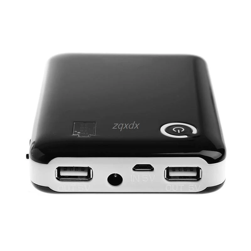 Tragbare Verstellbare 5V 9V 12V 18650 Batterie Ladegerät Fall Doppel USB Port Mobile Power Bank Box Fall für Handy Tablet Z07